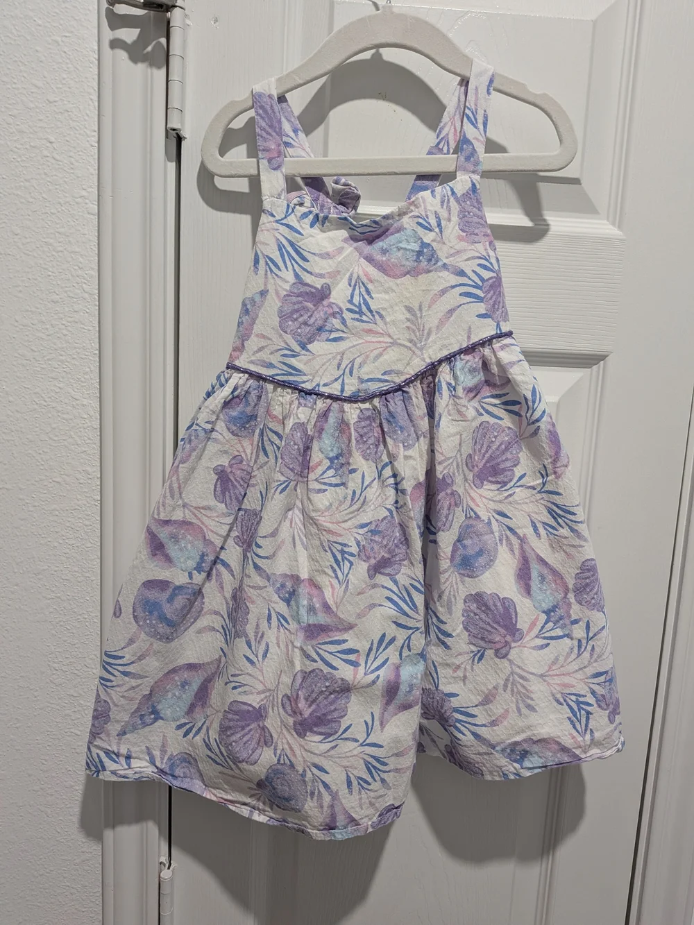 Max Studio Lavender and Blue Floral Tank Dress for Girls